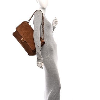 Chanel Suede Calfskin Souplissimo Maxi Flap Camel 2 of 10