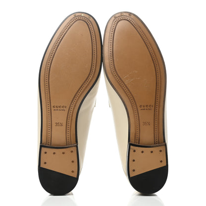 Gucci Calfskin Taste Strawberry Womens Brixton Horsebit Loafers 35.5 Ivory Red 6 of 8