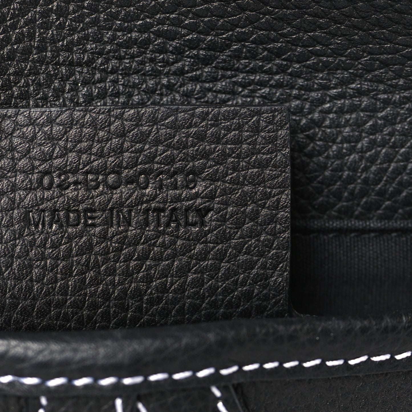 X KAWS Grained Calfskin Bee Saddle Pouch Black