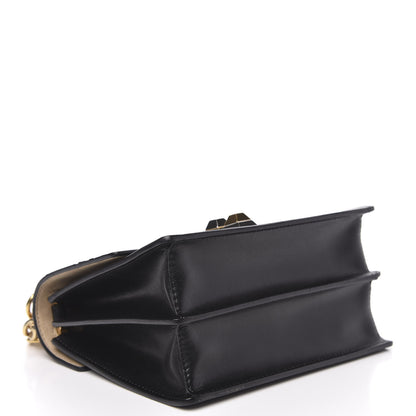 Fendi Vitello Liberty FF 1974 Embossed Small Kan I Shoulder Bag Black 4 of 11
