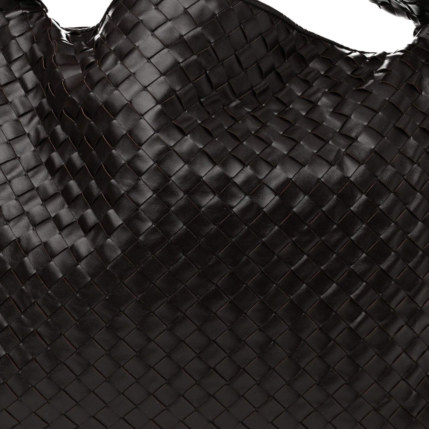 Calfskin Intrecciato Large Hop Ebano