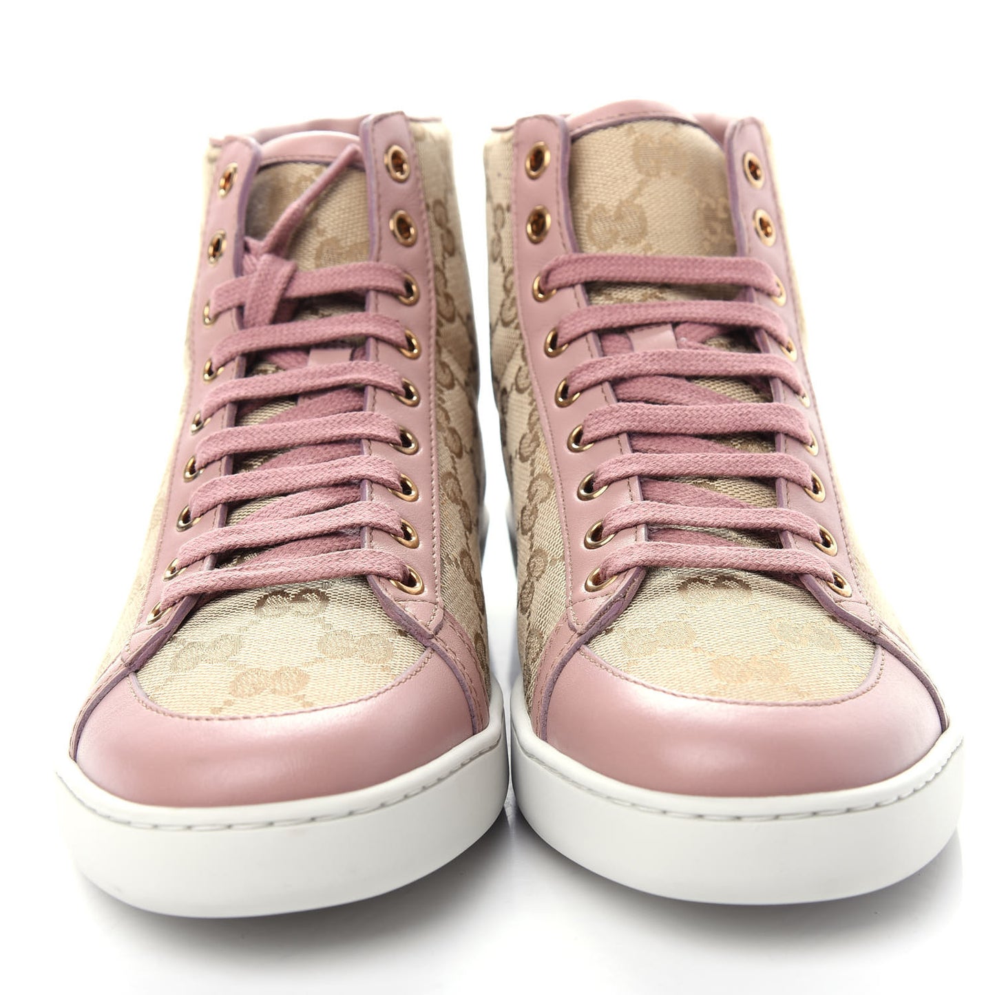 Monogram Calfskin Miro Soft Brooklyn High Top Sneakers 39.5 New Sand Dark Cipria