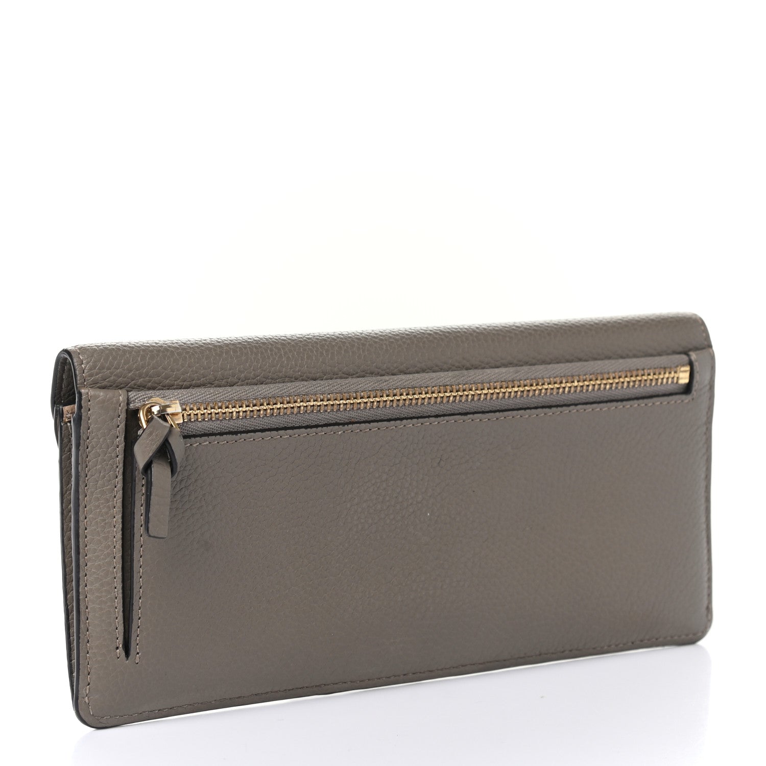 Chloe Calfskin Georgia Flap Wallet Motty Grey 3 of 8