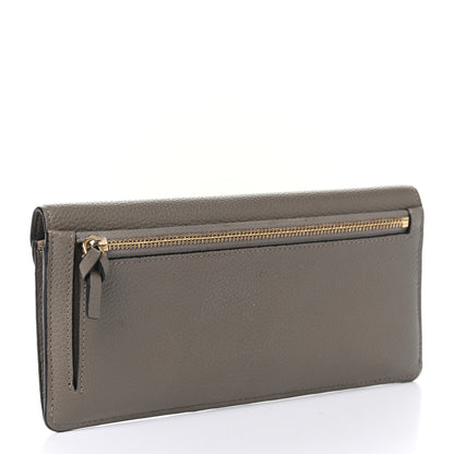 Chloe Calfskin Georgia Flap Wallet Motty Grey 3 of 8