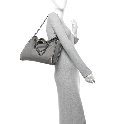 Stella McCartney Shaggy Deer Falabella Fold Over Tote Grey 2 of 13