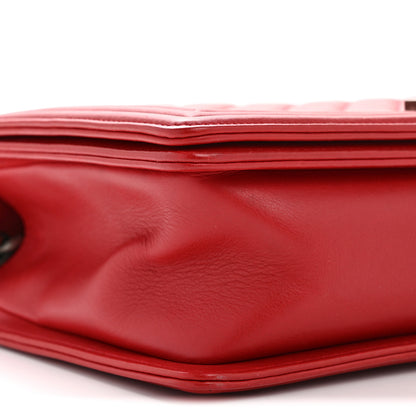Chanel Calfskin Quilted New Medium Boy Flap Red 9 of 14