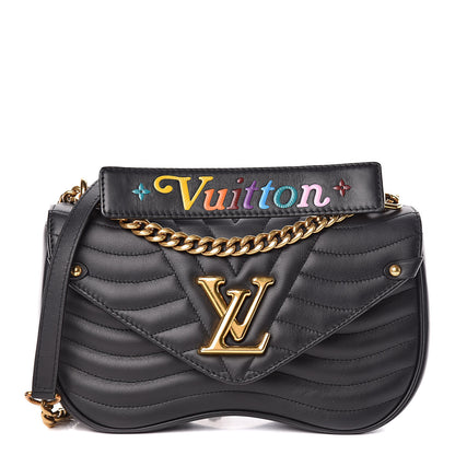 Louis Vuitton Calfskin New Wave Chain MM Black 1 of 14