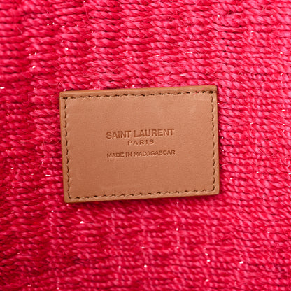 Saint Laurent Raffia Medium Monogram Kate Satchel Pink Glow 6 of 11