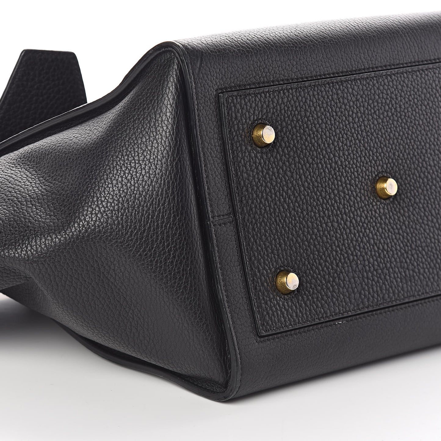 Crisped Calfskin Medium Tie Knot Tote Black