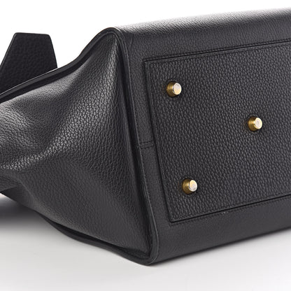 Celine Crisped Calfskin Medium Tie Knot Tote Black 8 of 9