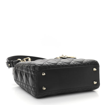 Christian Dior Lambskin Cannage Small My ABCDior Lady Dior Black 4 of 10