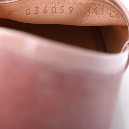 Chanel Velvet Patent CC Espadrilles 36 Pink 7 of 9