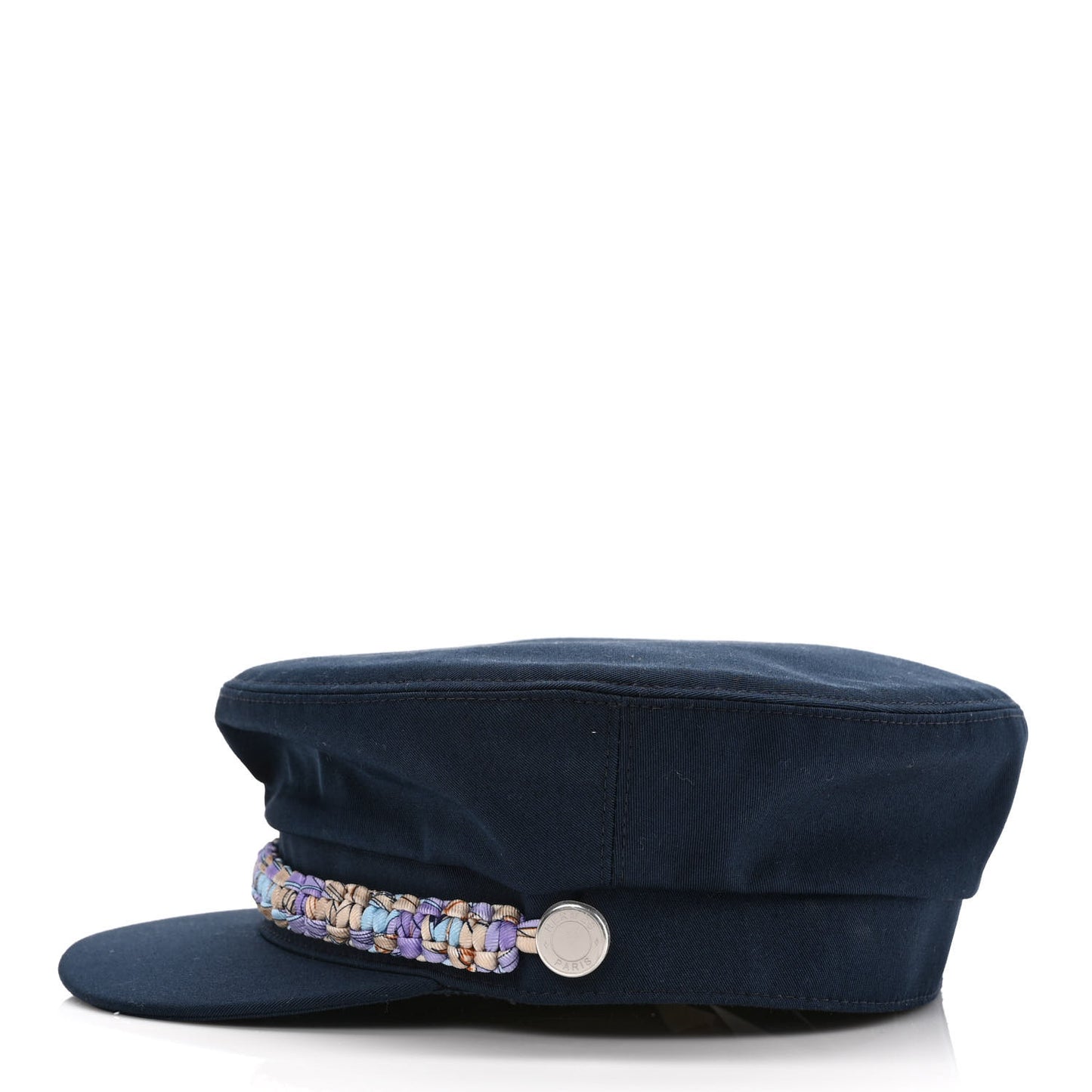 Cotton Silk Womens Deauville Cap 56 Marine Lilas