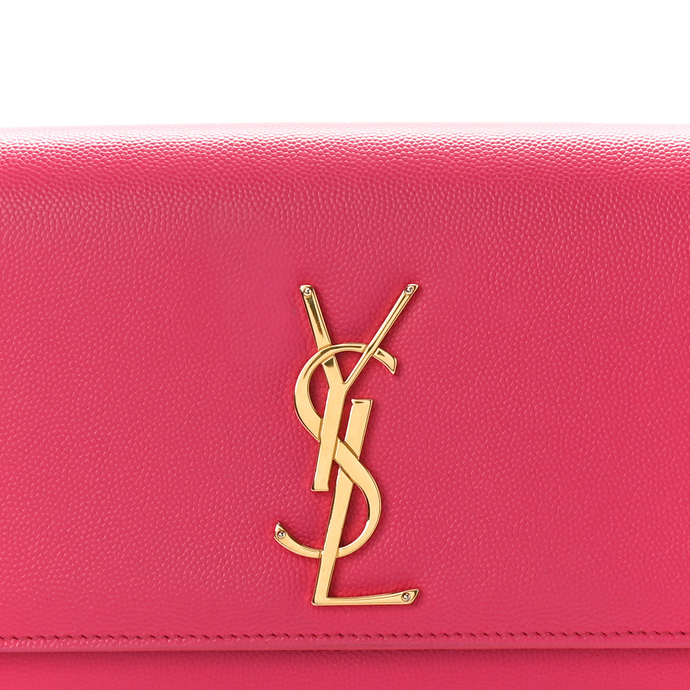 Saint Laurent Grain De Poudre Classic Monogram Cassandre Clutch Lipstick Fuchsia 7 of 7
