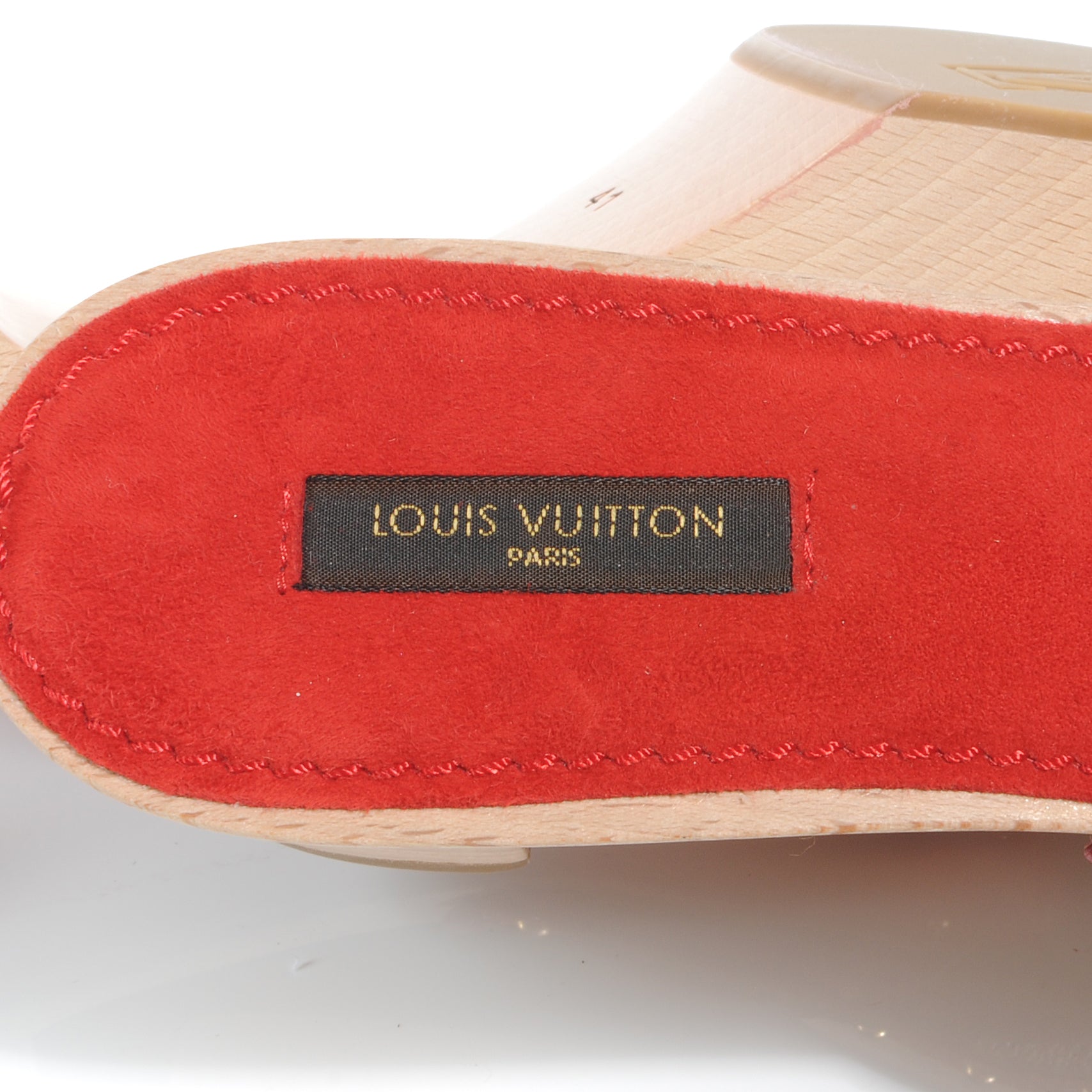 Louis Vuitton Monogram Cerises Mules Heel Shoes 41 5 of 6