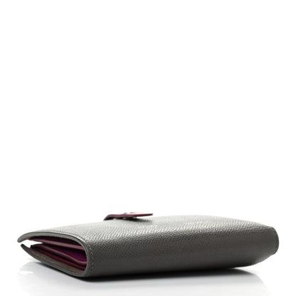 Celine Grained Calfskin Medium Multifunction Strap Wallet Grey 4 of 8