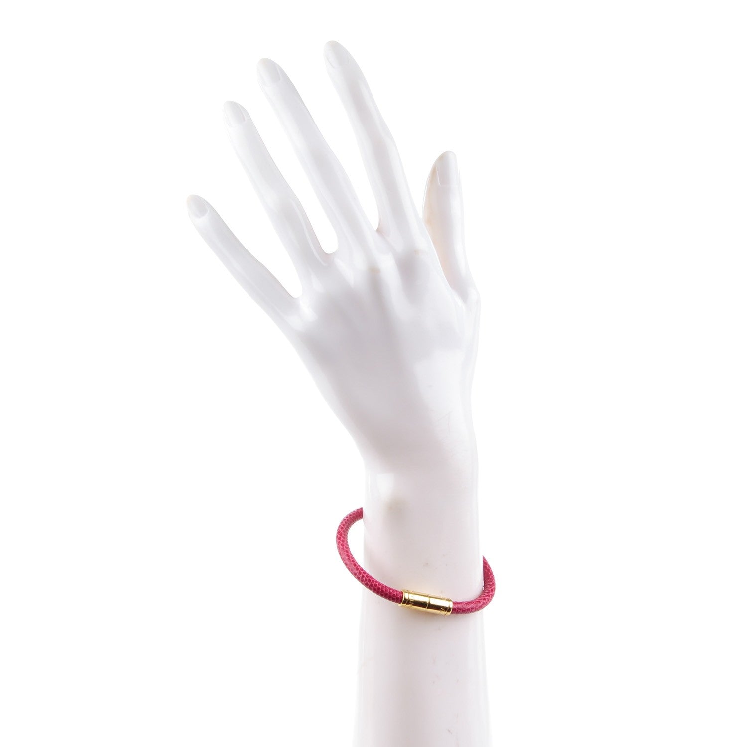 Louis Vuitton Lizard Keep It Bracelet 19 Fuchsia 2 of 4