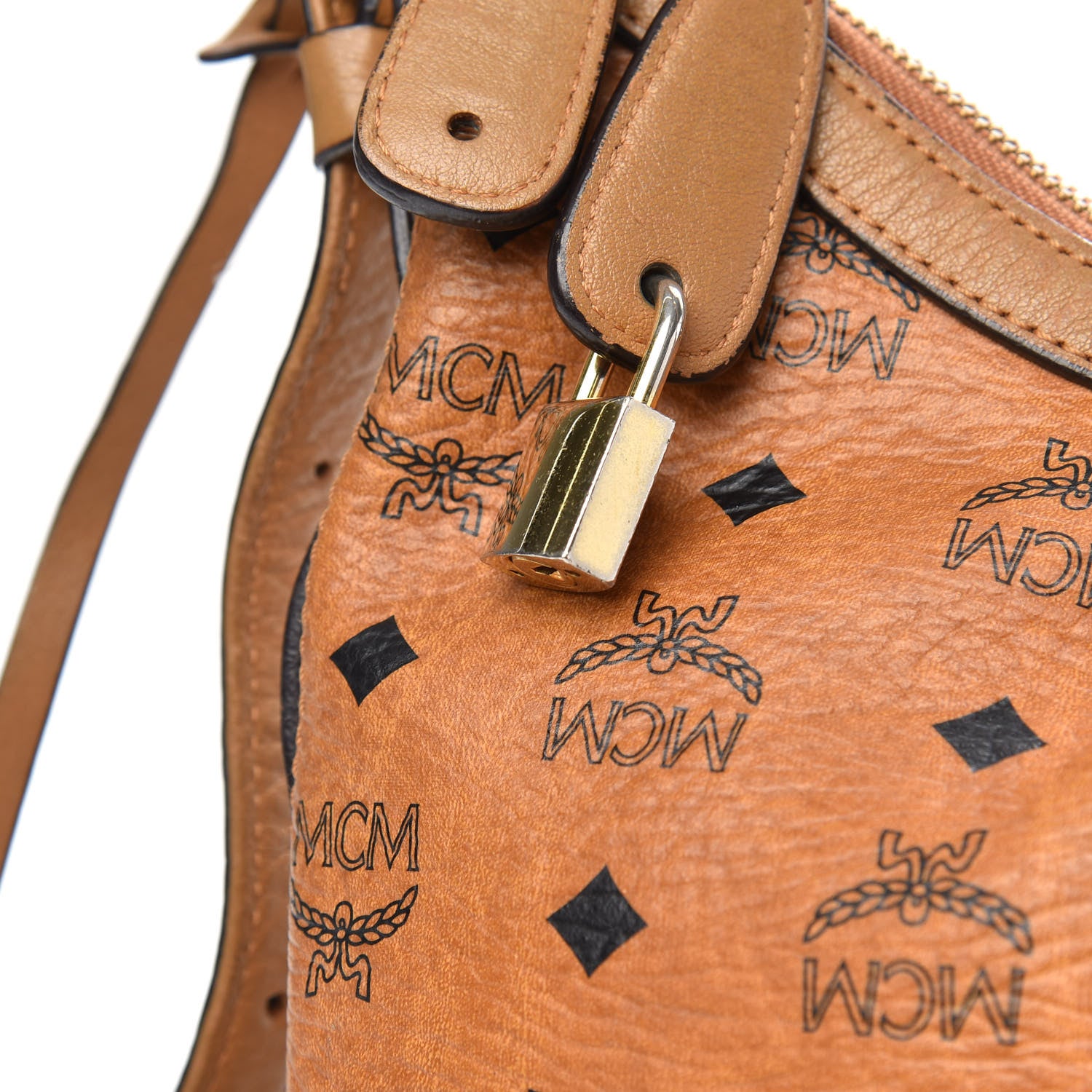 MCM Visetos Hobo Cognac 11 of 14