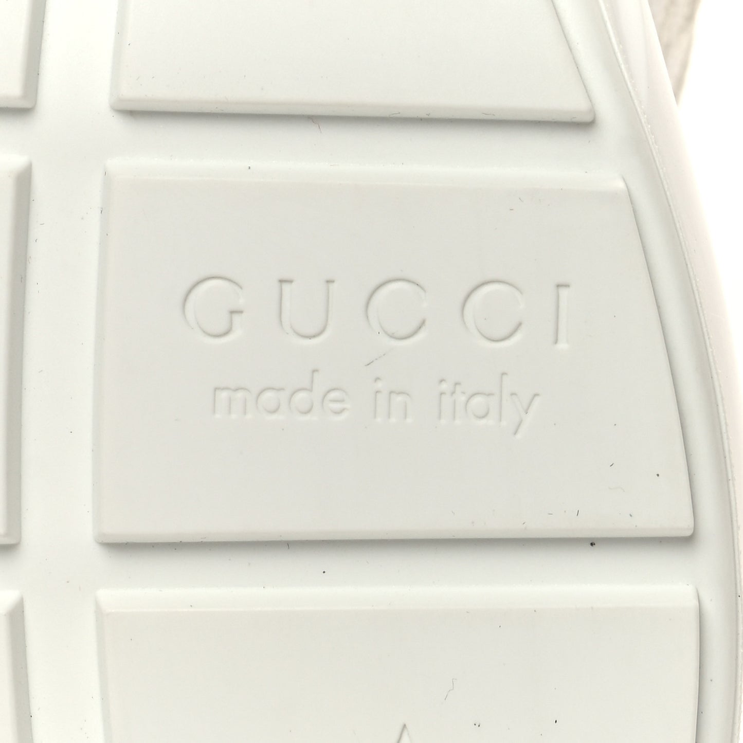Tessuto Monogram GG Supreme Printed Mens Gucci Run Sneakers 8 White
