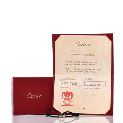 Cartier 18K Pink Yellow White Gold Trinity Adjustable Cord Bracelet Black 6 of 6