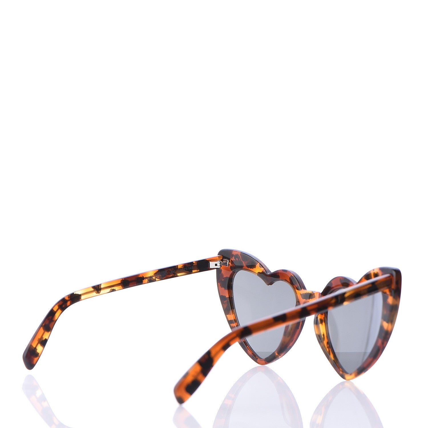 Saint Laurent Acetate Heart Frame Loulou SL181 Sunglasses Tortoise 4 of 7