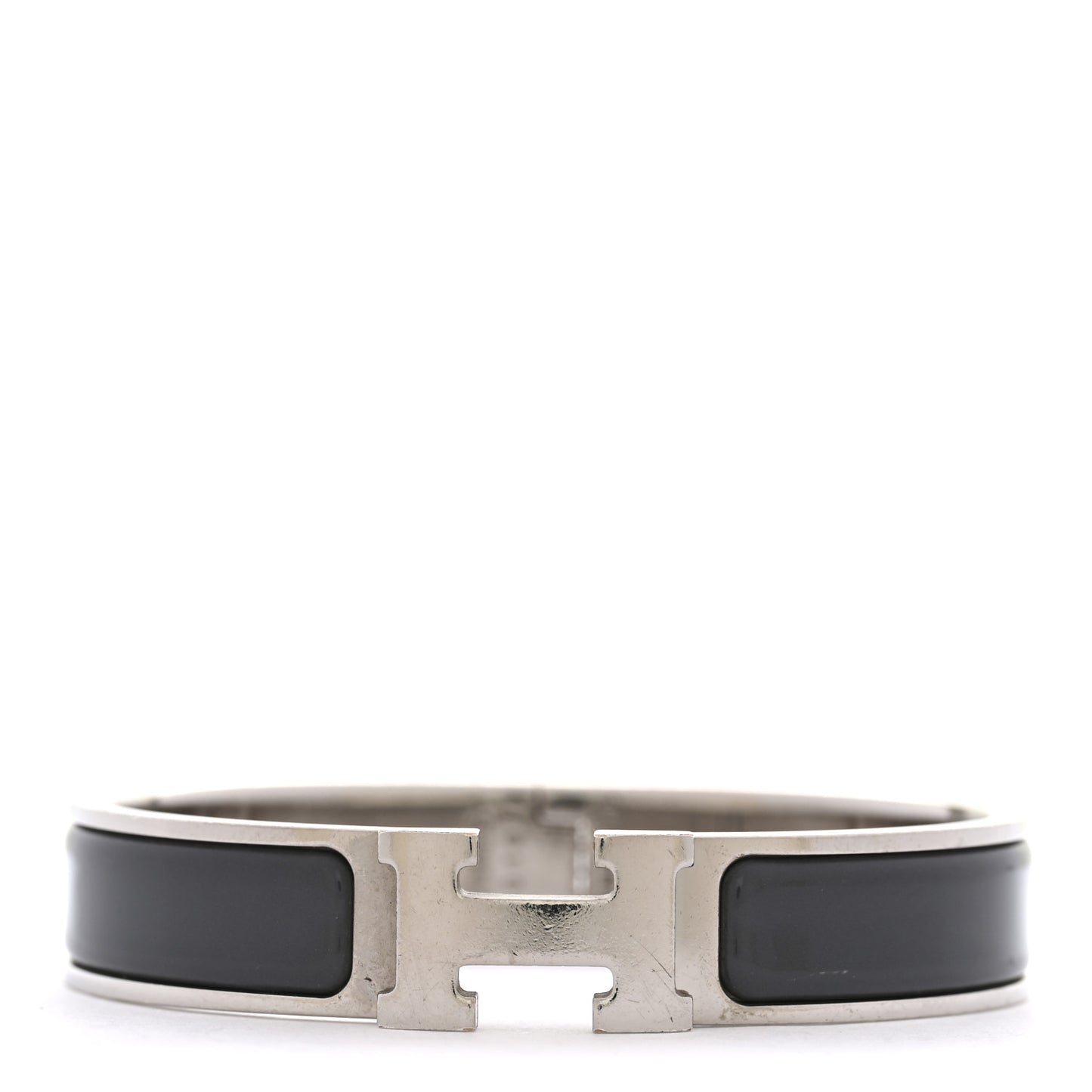 Matte Enamel Narrow Clic Clac H Bracelet PM Ardoise