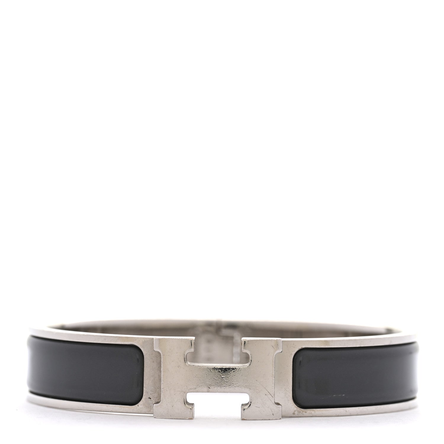 Hermes Matte Enamel Narrow Clic Clac H Bracelet PM Ardoise 1 of 6