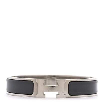 Hermes Matte Enamel Narrow Clic Clac H Bracelet PM Ardoise 1 of 6