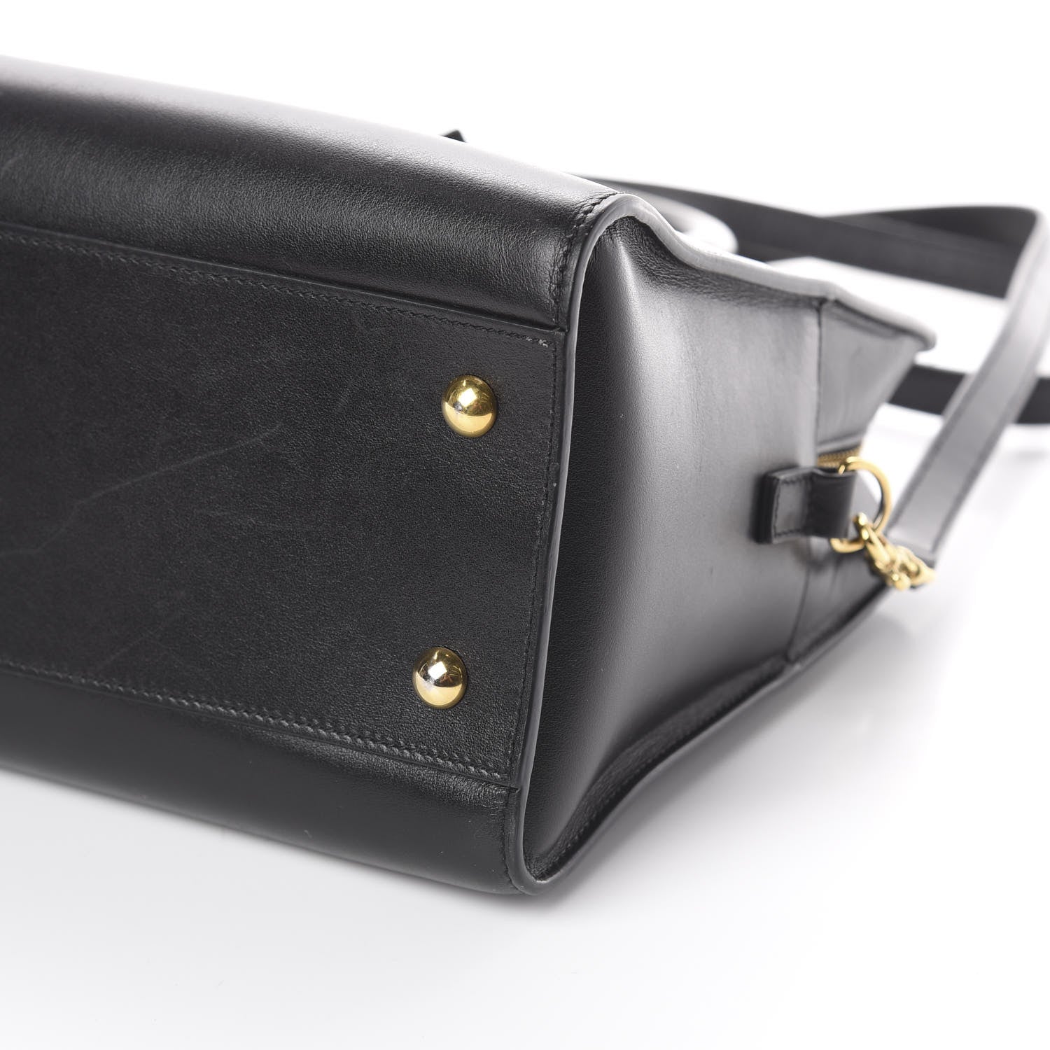 Saint Laurent Smooth Calfskin Small Monogram Cabas Black 6 of 8