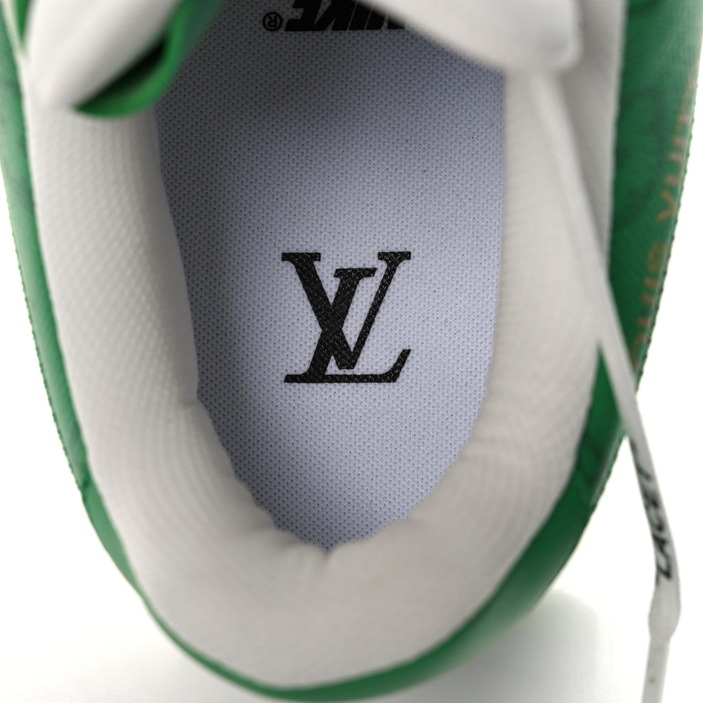 X NIKE AIR FORCE 1 Calfskin Monogram Mens Low Top Sneakers 8.5 Green