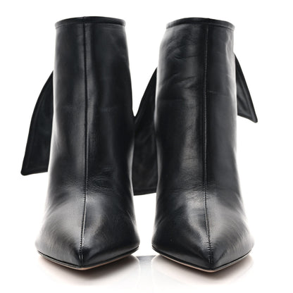Christian Dior Lambskin La Belle D Bow Ankle Boots 36.5 Black 2 of 9
