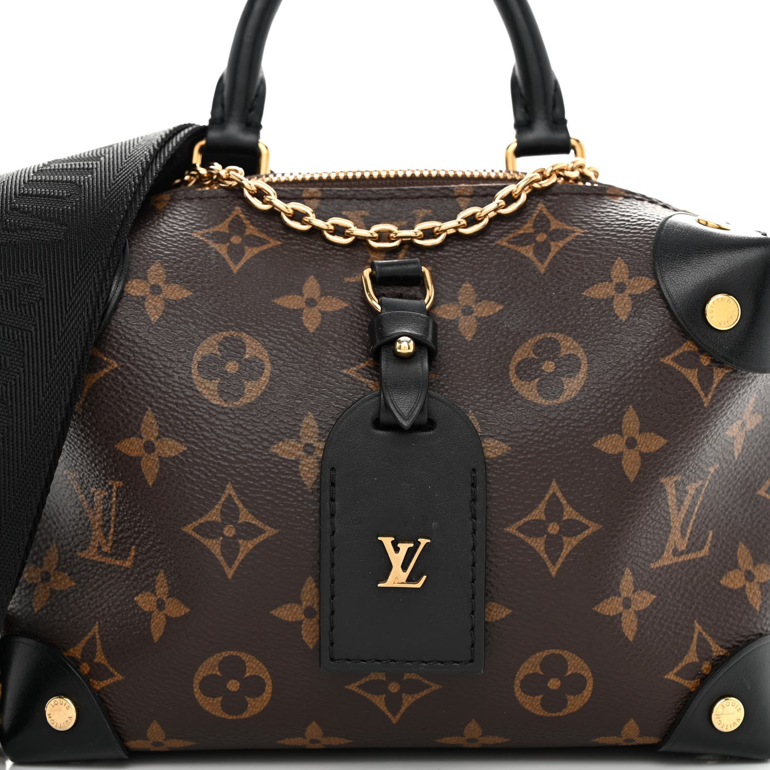 Louis Vuitton Monogram Petite Malle Souple Black 7 of 9
