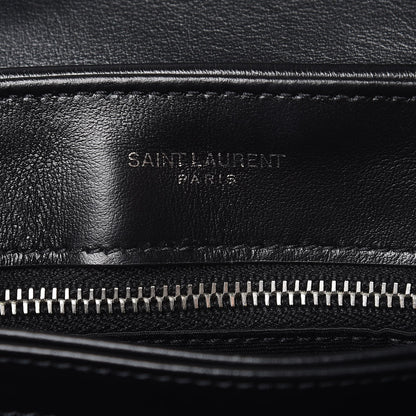 Saint Laurent Calfskin Y Quilted Monogram Toy Loulou Crossbody Bag Black 6 of 8