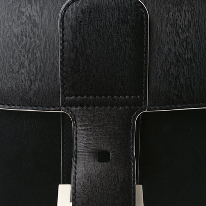 Delvaux Box Calfskin MM Brillant Clouds Satchel Black Ciel 13 of 14