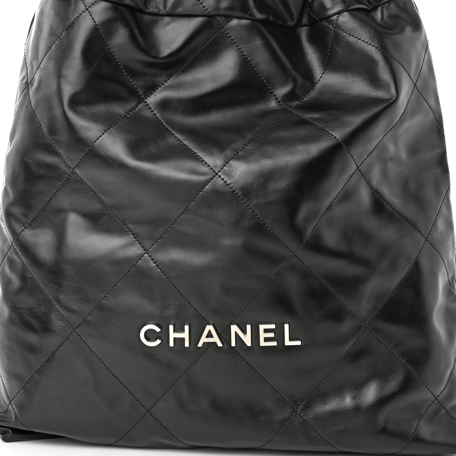 Chanel Shiny Calfskin Quilted Chanel 22 Backpack Black 8 of 10