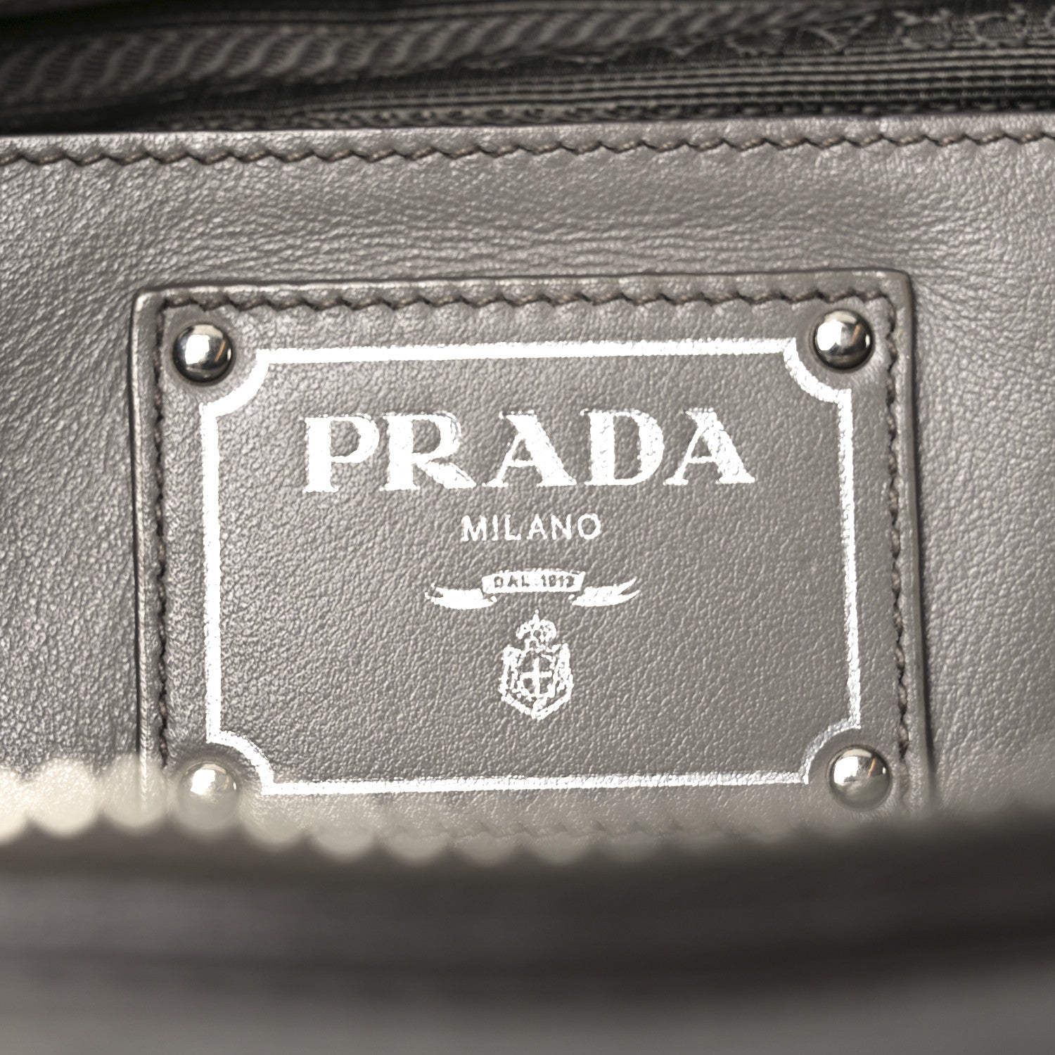 Prada Soft Calf Double Zip Shoulder Bag Argilla 6 of 9