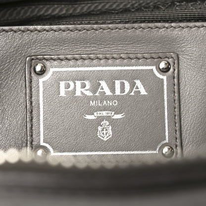 Prada Soft Calf Double Zip Shoulder Bag Argilla 6 of 9