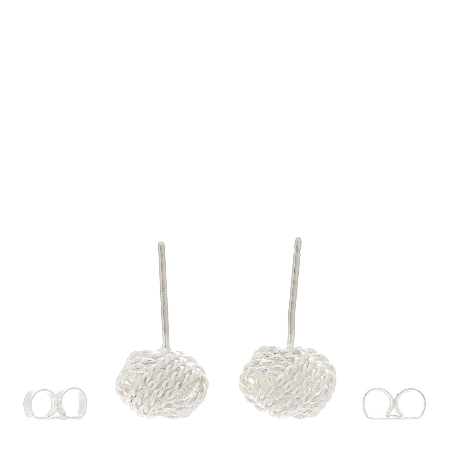 Sterling Silver Twist Knot Earrings