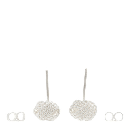 Tiffany Sterling Silver Twist Knot Earrings 3 of 5