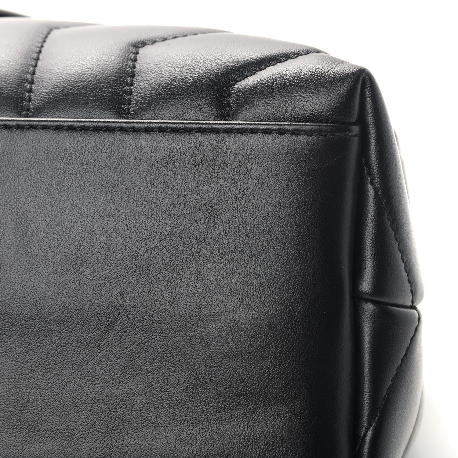 Saint Laurent Calfskin Y Quilted Monogram Medium Loulou Chain Satchel Black 9 of 9