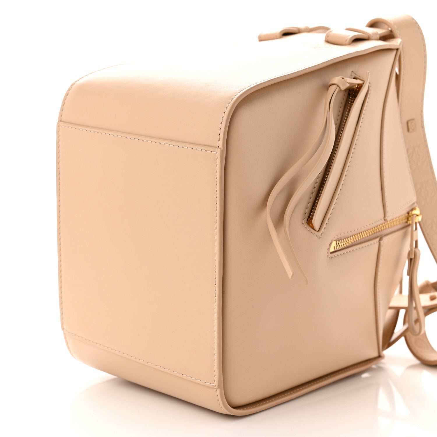 Loewe Satin Calfskin Compact Hammock Shoulder Bag Nude 10 of 10