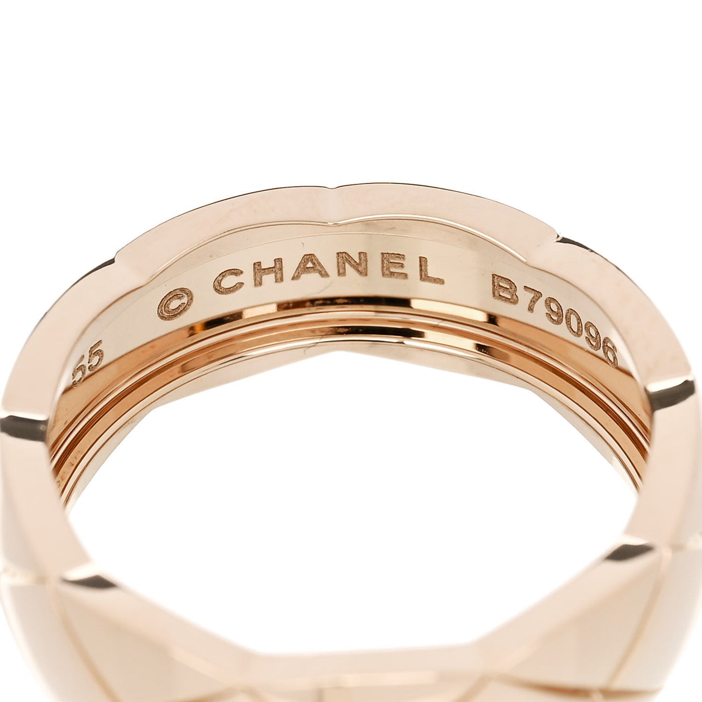 18K Beige Gold Small Coco Crush Ring 55 7.25