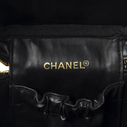 Chanel Lambskin Vanity Cosmetic Case Black 8 of 9
