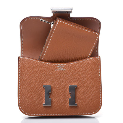 Hermes Epsom Constance Slim Wallet Gold 11 of 12