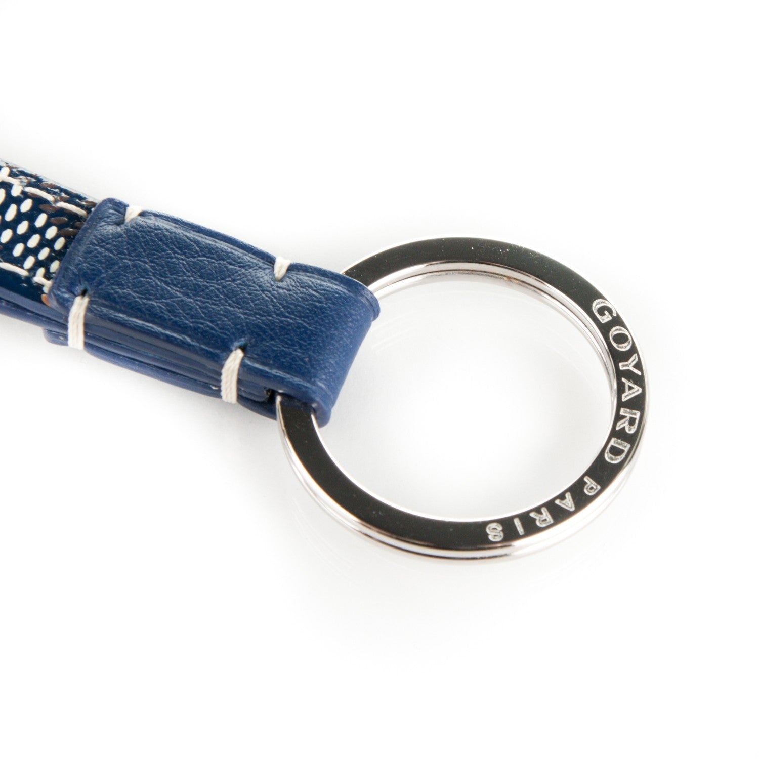 Goyard Goyardine Sesame Key Holder Navy 3 of 3