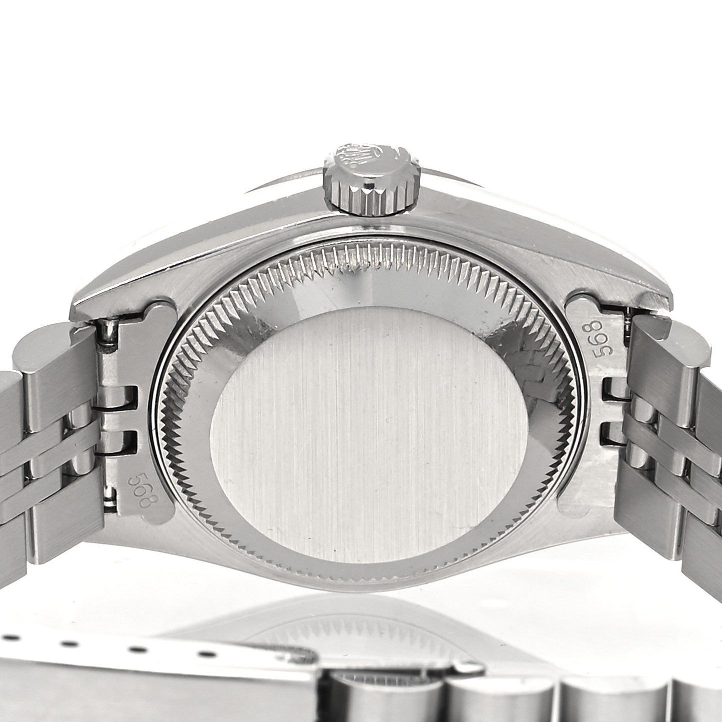 Stainless Steel 18K White Gold Diamond 26mm Oyster Perpetual Datejust Watch Silver 69174