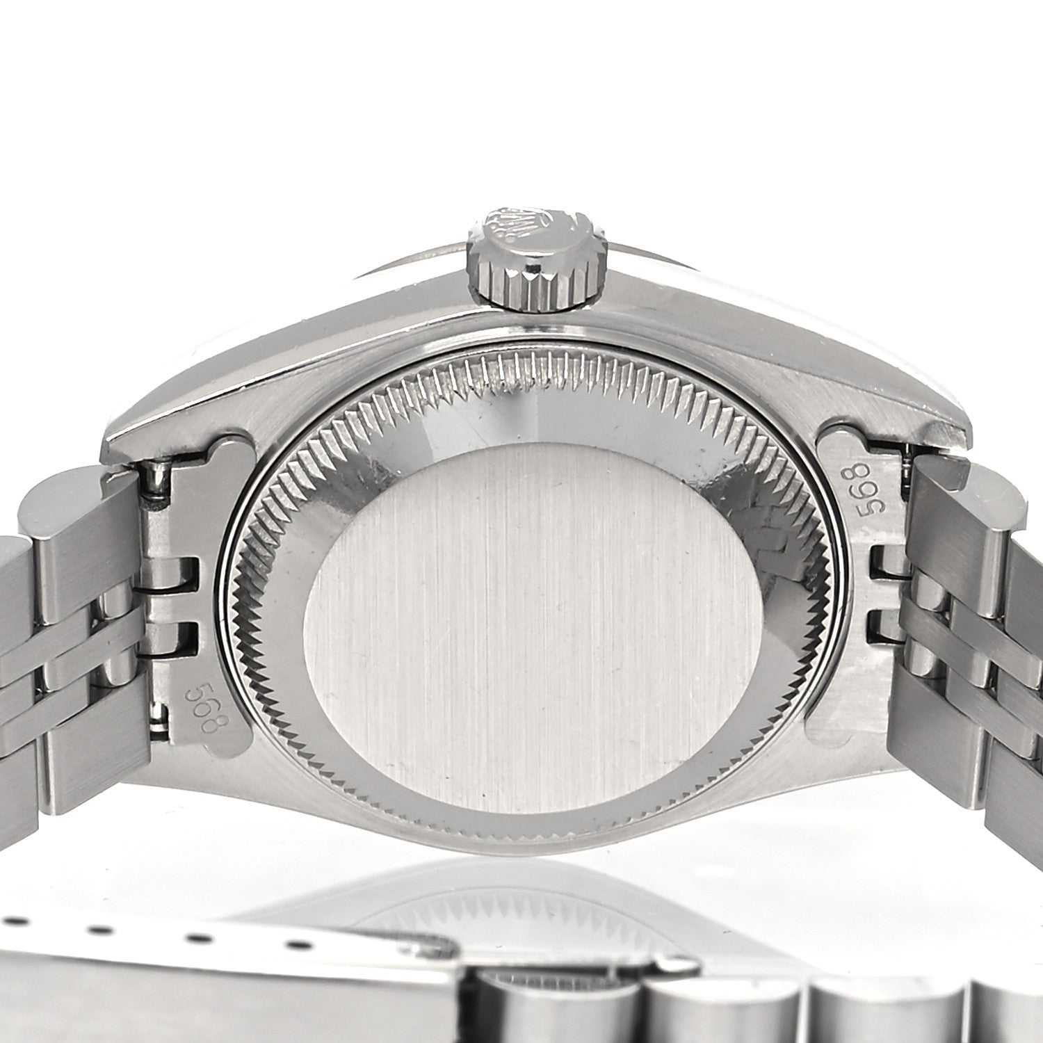 Rolex Stainless Steel 18K White Gold Diamond 26mm Oyster Perpetual Datejust Watch Silver 69174 4 of 4