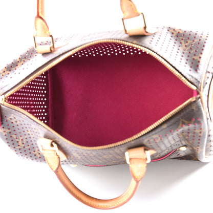 Louis Vuitton Monogram Perforated Speedy 30 Fuchsia 4 of 11