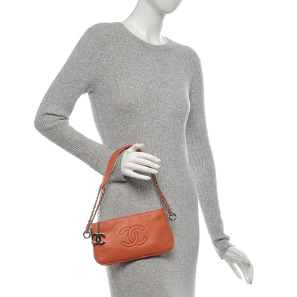Chanel Lambskin CC Pochette Red 2 of 8