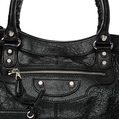 Balenciaga Agneau Giant 12 Silver Hardware Part Time Black 8 of 10